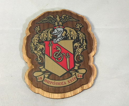 Theta Chi Fraternity Raised Wood Crest