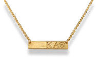 Kappa Alpha Theta Sorority Bar Necklace 