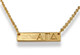 Alpha Gamma Delta Sorority Bar Necklace 