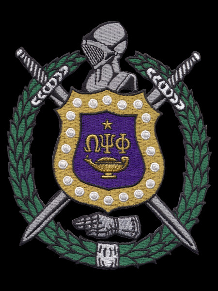 Omega Psi Phi Fraternity Emblem 5 Inches