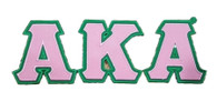 Alpha Kappa Alpha Sorority Twill Letter Set