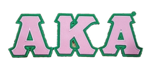 Alpha Kappa Alpha Sorority Twill Letter Set