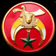 Shriner Car Emblem-Red
