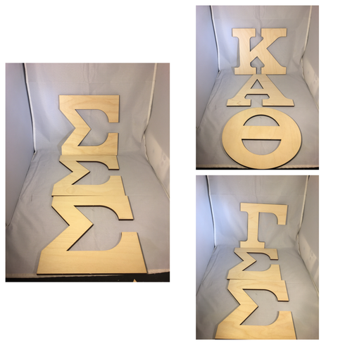 Sorority Wood Letter- Greek Letter Set – Three Letters