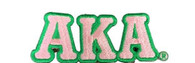 Alpha Kappa Alpha AKA Sorority Connected Letter Set-Pink