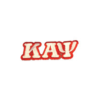 Kappa Alpha Psi Fraternity Connected Letter Set-White