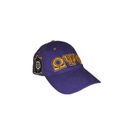 Omega Psi Phi Fraternity Three Greek Letter Baseball Hat