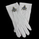 Mason Masonic Gloves with Symbol- Silver
