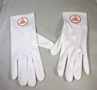 Mason Masonic Triple Tau Gloves