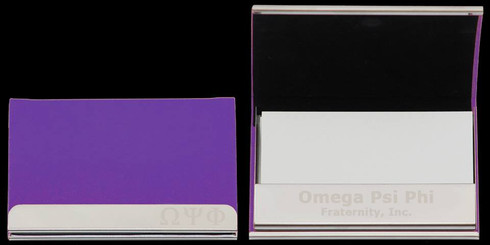 Omega Psi Phi Fraternity Business Card Holder