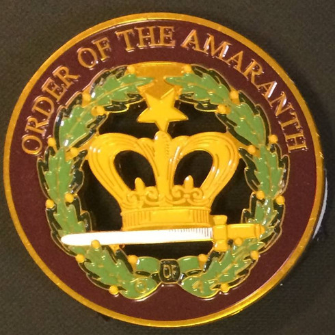 Order of the Eastern Star Amaranth Cut Out Car Emblem