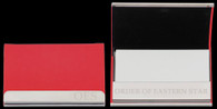 Order of the Eastern Star Business Card Holder-Red
