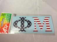Phi Mu Sorority USA Car Letters- American Flag Pattern
