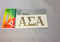 Alpha Sigma Alpha Sorority Metallic Gold Letters