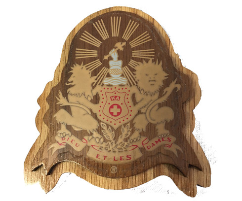 Kappa Alpha Fraternity Raised Wood Crest