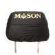 Mason Masonic Headrest Cover- Black- Set of 2