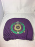 Omega Psi Phi Fraternity Headrest Cover- Purple- Set of 2-Front