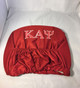 Kappa Alpha Psi Fraternity Headrest Cover- Crimson- Set of 2-Back