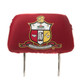 Kappa Alpha Psi Fraternity Headrest Cover- Crimson- Set of 2