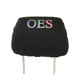Order of the Eastern Star OES Headrest Cover- Black- Set of 2