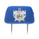 Sigma Gamma Rho Sorority Headrest Cover- Blue- Set of 2-Front
