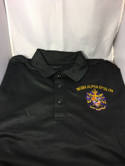 Sigma Alpha Epsilon SAE Fraternity Dri-Fit Polo- Crest