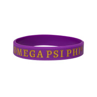 Omega Psi Phi Fraternity Silicone Bracelet-Purple