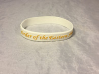 Order of the Eastern Star OES Silicone Bracelet-White