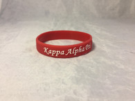 Kappa Alpha Psi Fraternity Silicone Bracelet-Crimson 
