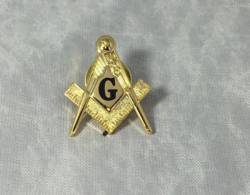 Mason Masonic Black Symbol Lapel Pin