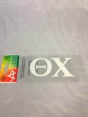 Theta Chi Fraternity White Car Letters