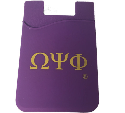 Omega Psi Phi Fraternity Silicone Wallet 