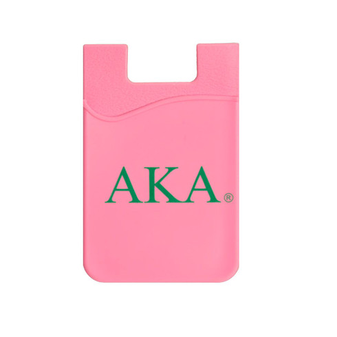 Alpha Kappa Alpha AKA Sorority Silicone Wallet- Pink 