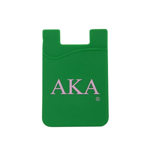 Alpha Kappa Alpha AKA Sorority Silicone Wallet- Green 