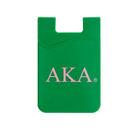 Alpha Kappa Alpha AKA Sorority Silicone Wallet- Green 