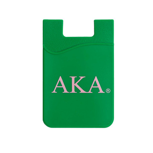 Alpha Kappa Alpha AKA Sorority Silicone Wallet- Green 