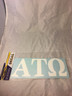 Alpha Tau Omega ATO Fraternity White Car Letters- 3 1/2 inches 