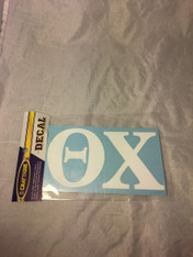 Theta Chi Fraternity White Car Letters- 3 1/2 inches 
