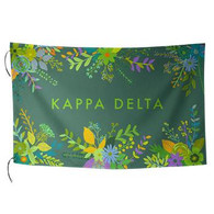 Kappa Delta Sorority Floral Flag-Style 2