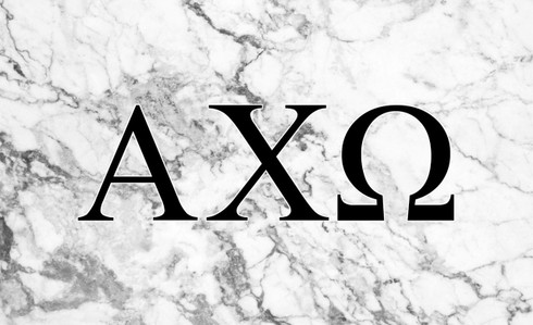 Alpha Chi Omega Sorority Flag- Marble - Brothers and Sisters’ Greek Store