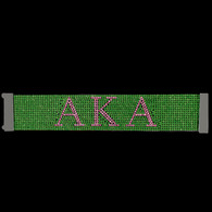 Alpha Kappa Alpha AKA Sorority Bling Bracelet- Green