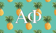 Alpha Phi Sorority Flag-Pineapple