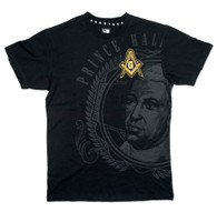 Prince Hall Mason Masonic Symbol Shirt-Black-Front