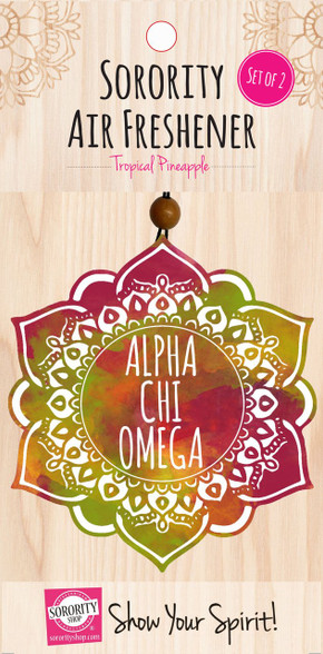 Alpha Chi Omega Sorority Mandala Air Freshener