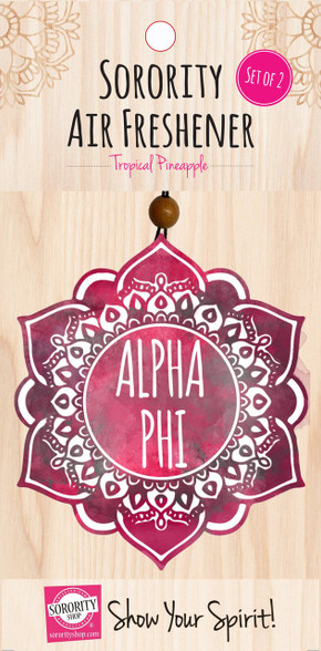 Alpha Phi Sorority Mandala Air Freshener