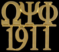Omega Psi Phi Fraternity Chapter Bar Lapel Pin