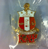 Kappa Alpha Psi Fraternity Crest with 3 Greek Letter Lapel Pin