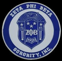 Zeta Phi Beta Sorority Crest Car Emblem 