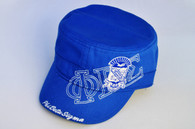 Phi Beta Sigma Fraternity Captain’s Hat- Three Greek Letters- Blue