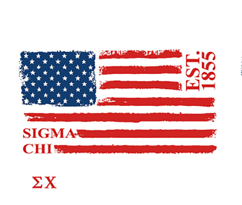 Sigma Chi Fraternity American Flag Shirt